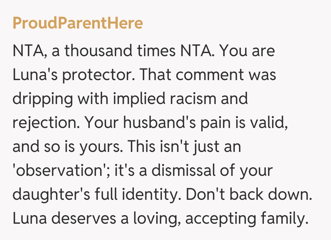 Comentariu de la ProudParentHere