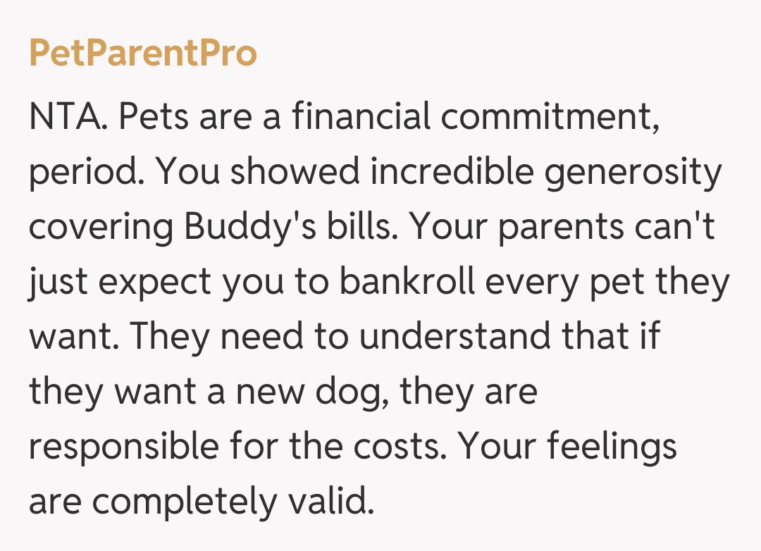 Comentariu de la PetParentPro