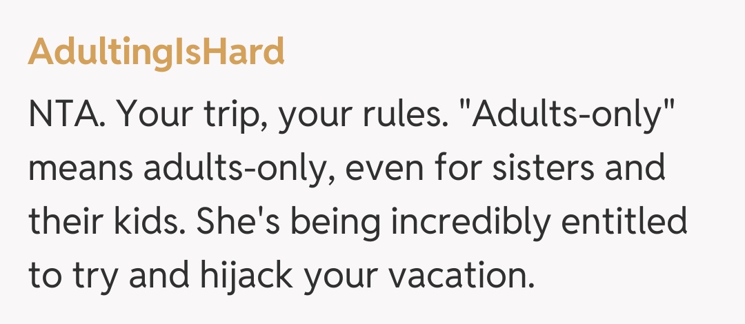 Comentariu de la AdultingIsHard