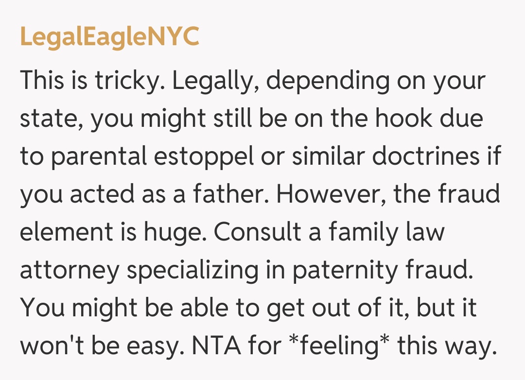 Comentariu de la LegalEagleNYC