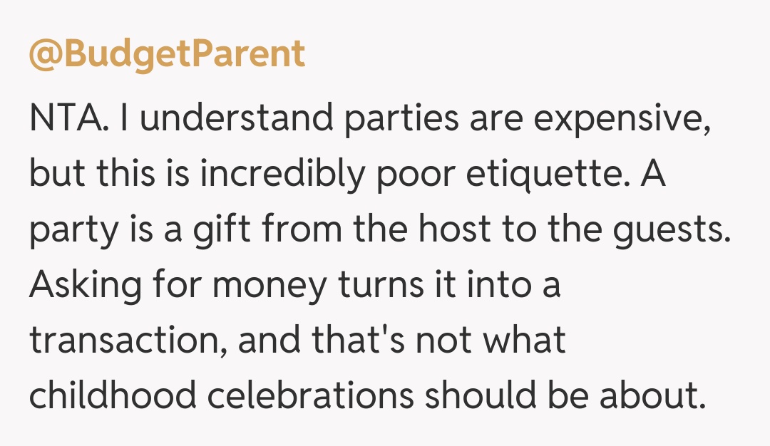 Comentariu de la @BudgetParent