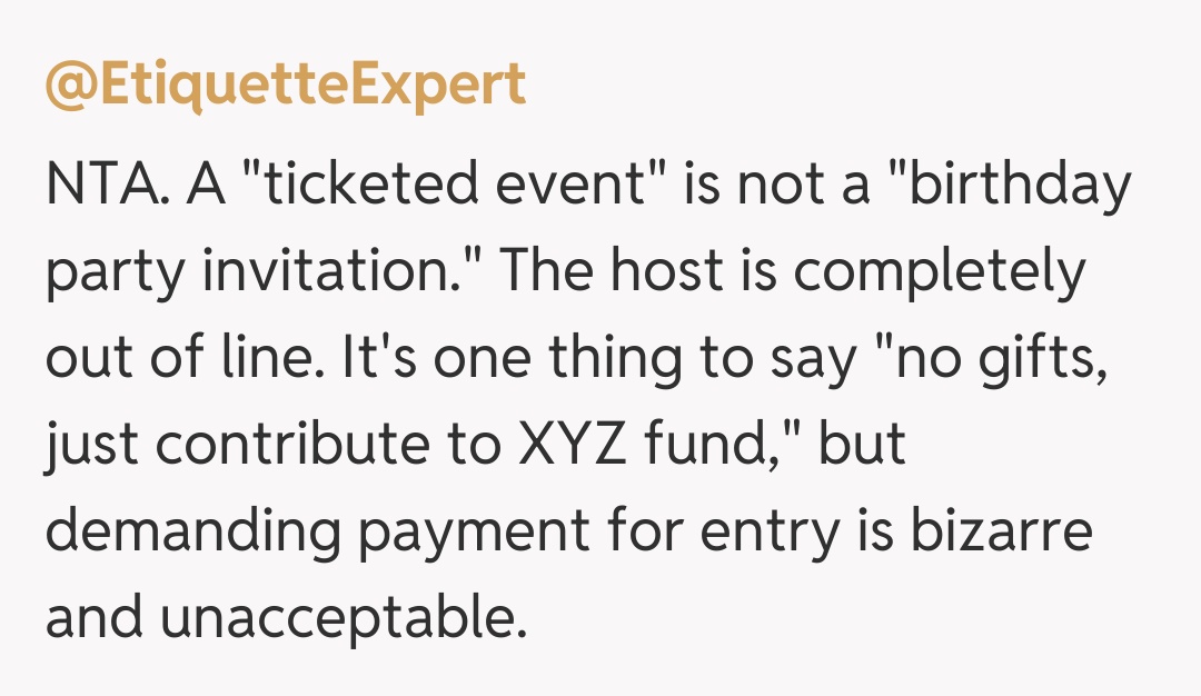 Comentariu de la @EtiquetteExpert