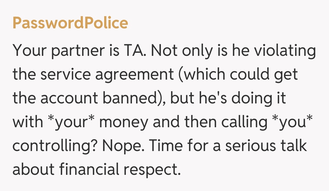 Comentariu de la PasswordPolice