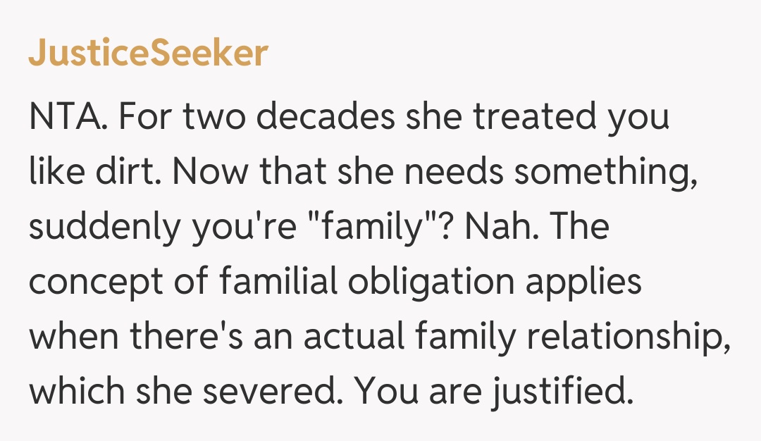 Comentariu de la JusticeSeeker