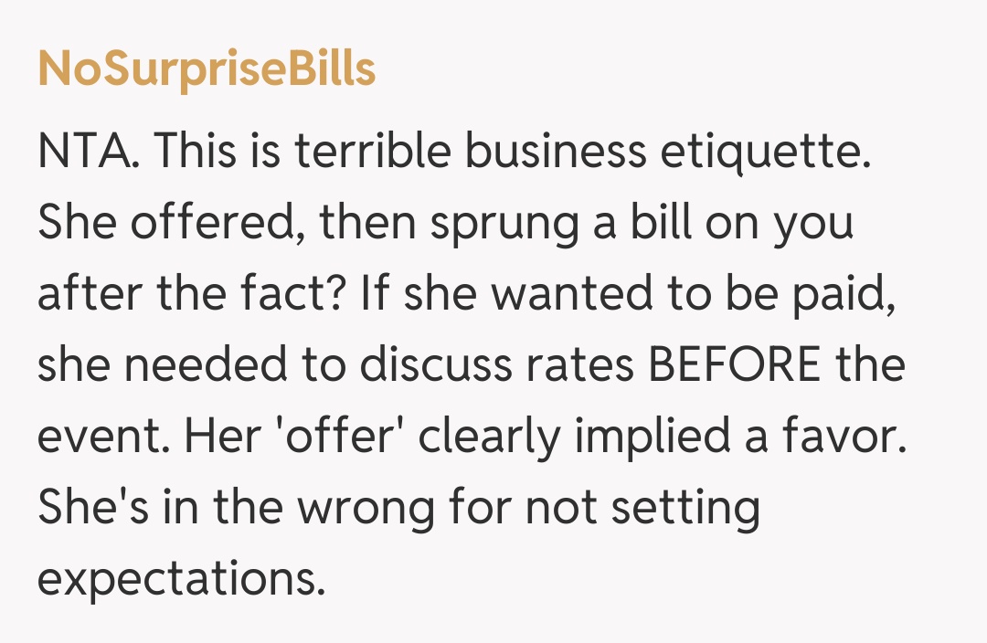 Comentariu de la NoSurpriseBills