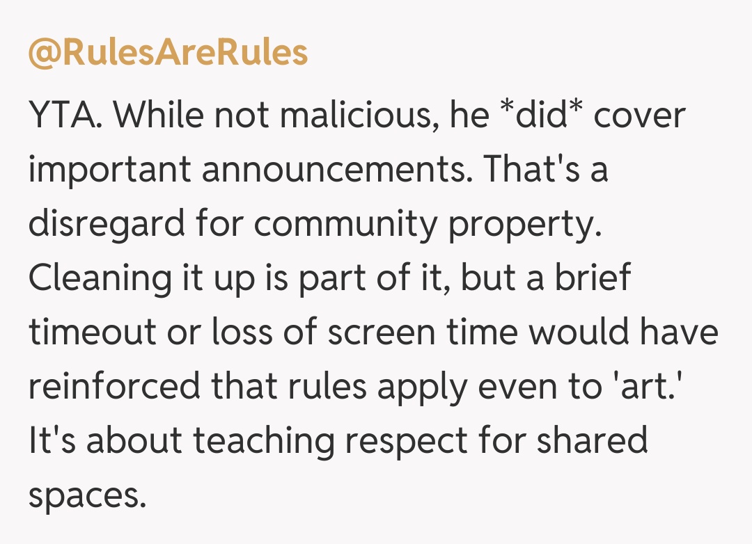 Comentariu de la @RulesAreRules