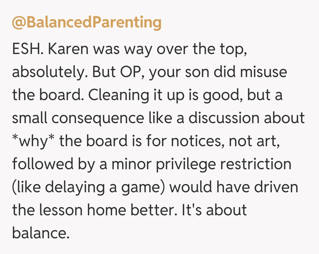 Comentariu de la @BalancedParenting