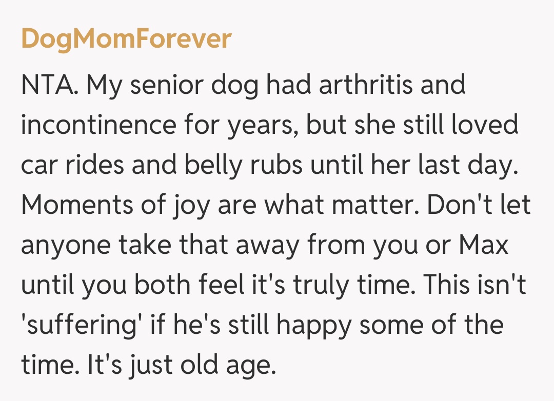 Comentariu de la DogMomForever