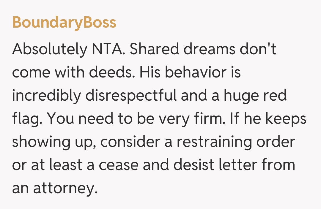 Comentariu de la BoundaryBoss