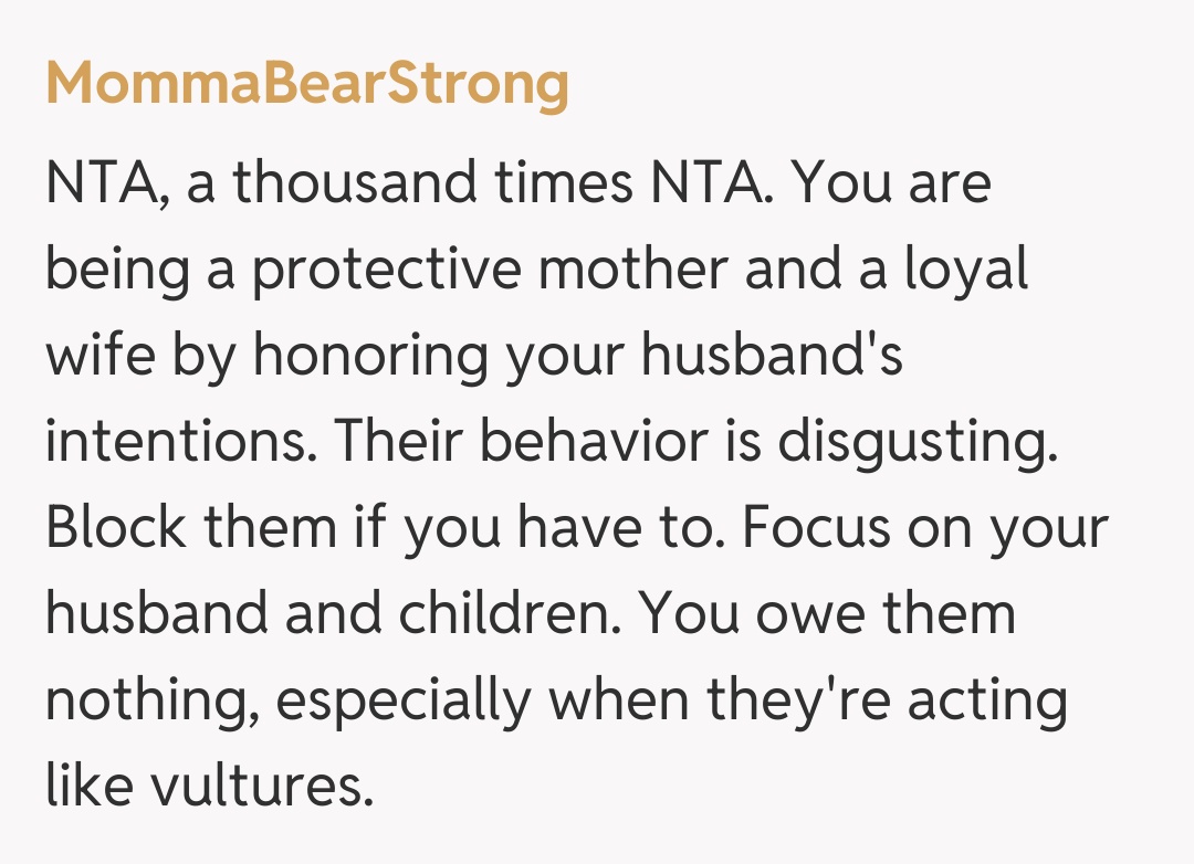 Comentariu de la MommaBearStrong