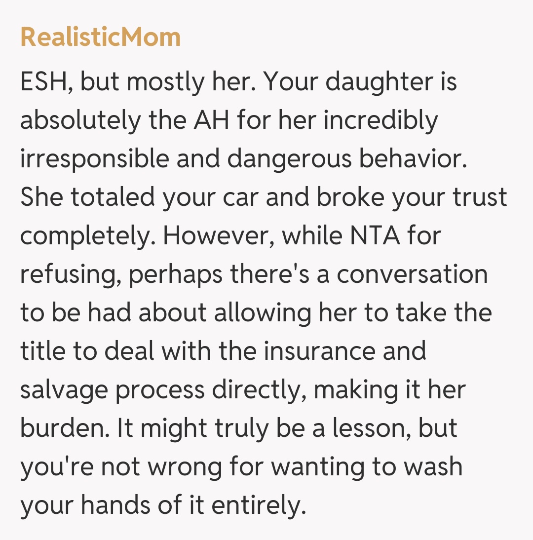Comentariu de la RealisticMom