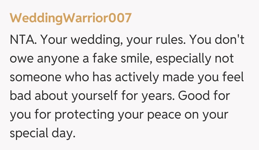 Comentariu de la WeddingWarrior007