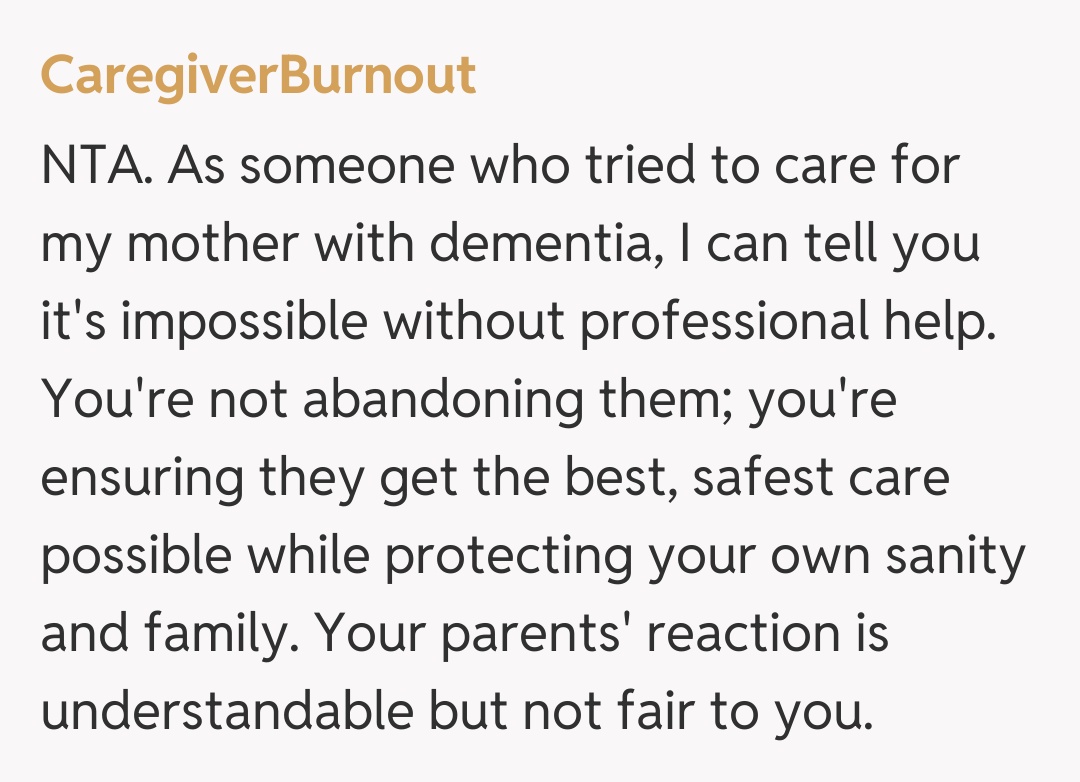 Comentariu de la CaregiverBurnout