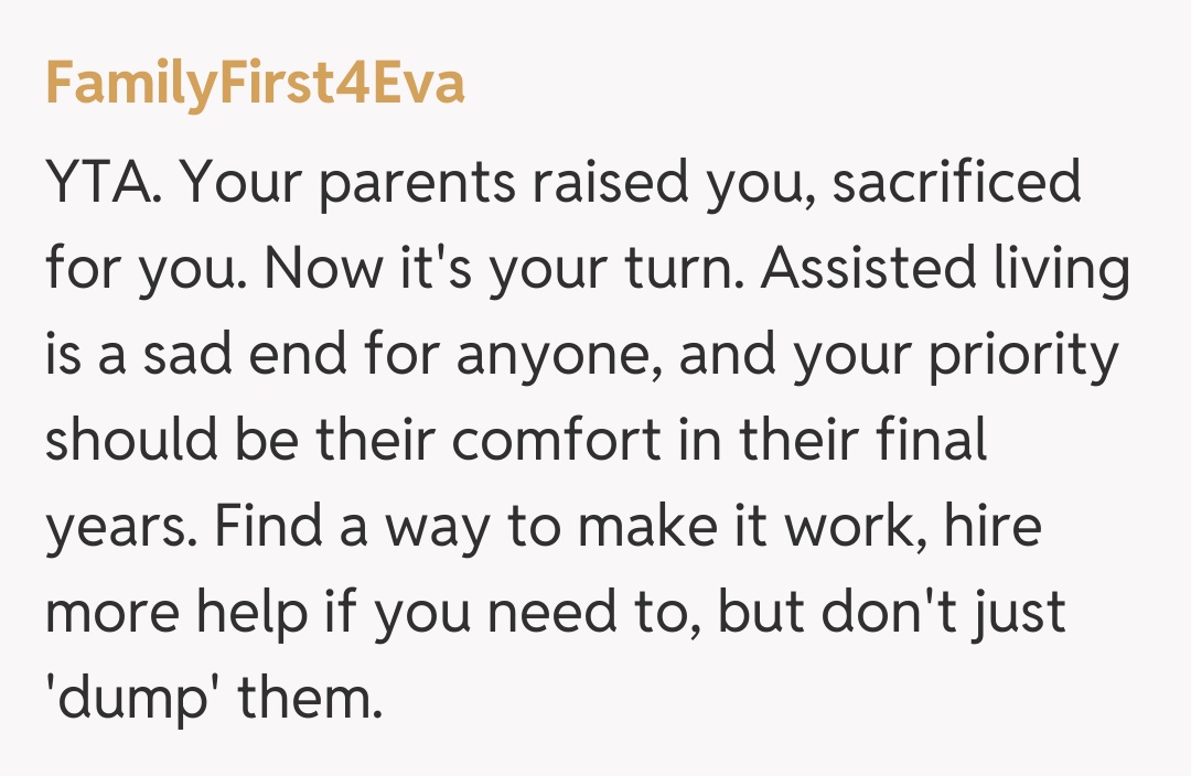 Comentariu de la FamilyFirst4Eva