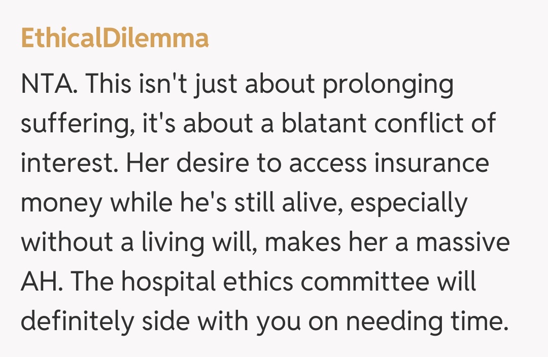 Comentariu de la EthicalDilemma