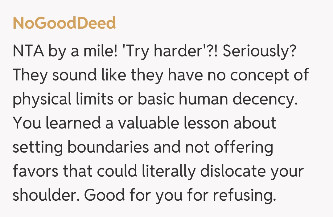 Comentariu de la NoGoodDeed
