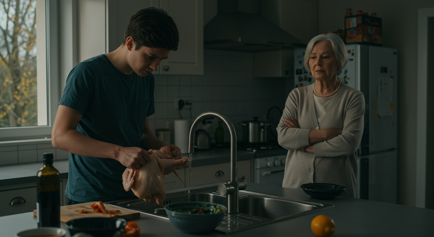 AITA for refusing to wash raw chicken and causing a family dinner disaster?