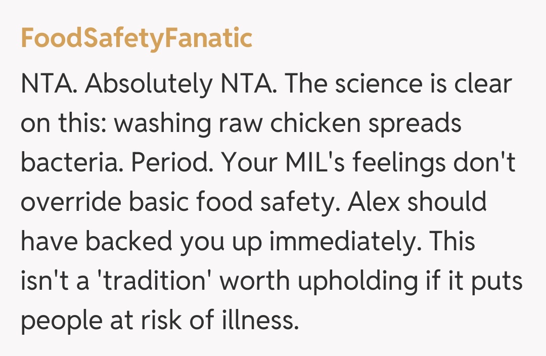 Comentariu de la FoodSafetyFanatic