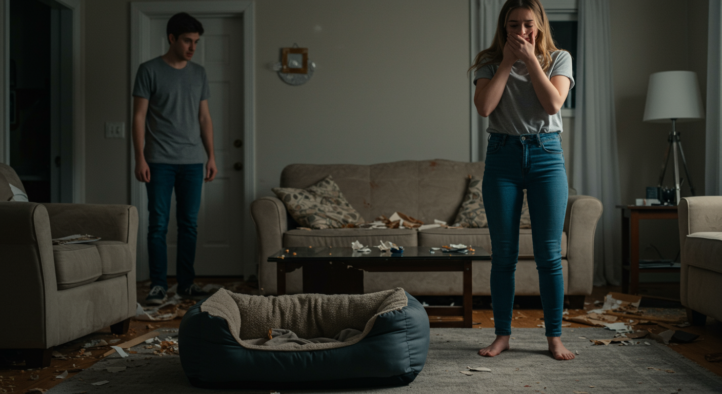 AITA for rehoming my girlfriend’s puppy behind her back because it destroyed everything — and she says I’m cruel?