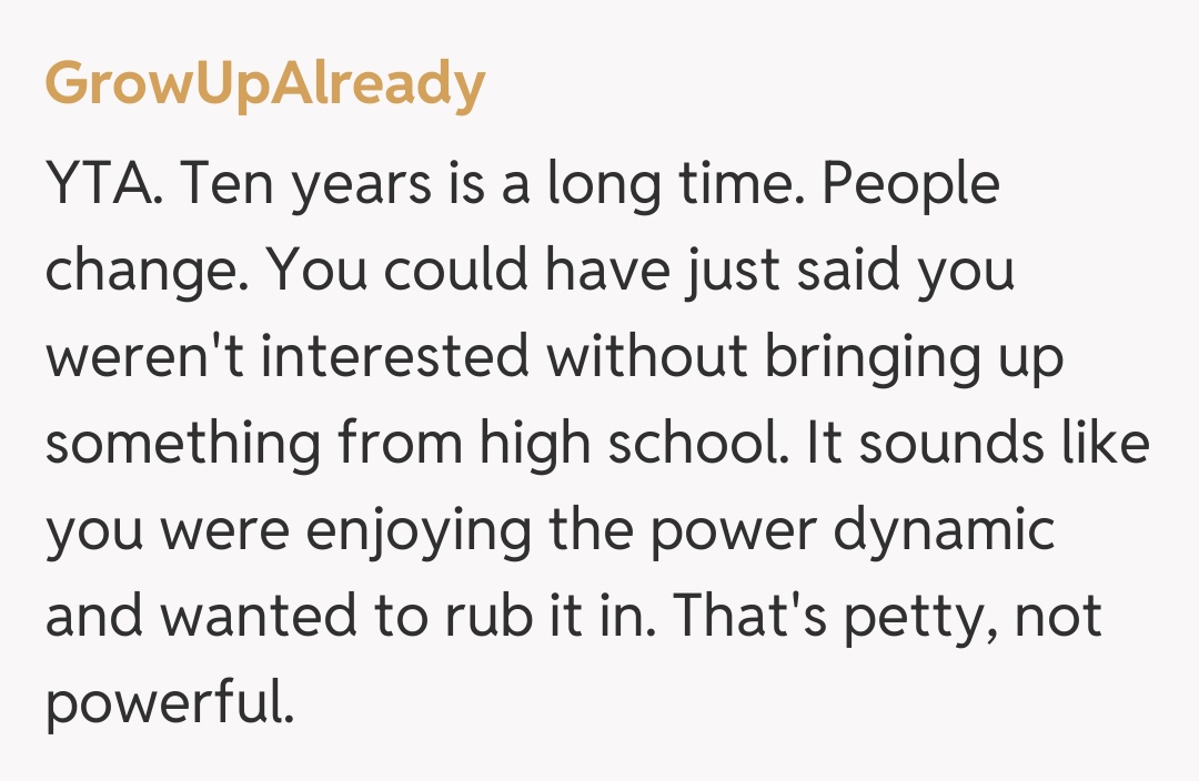 Comentariu de la GrowUpAlready