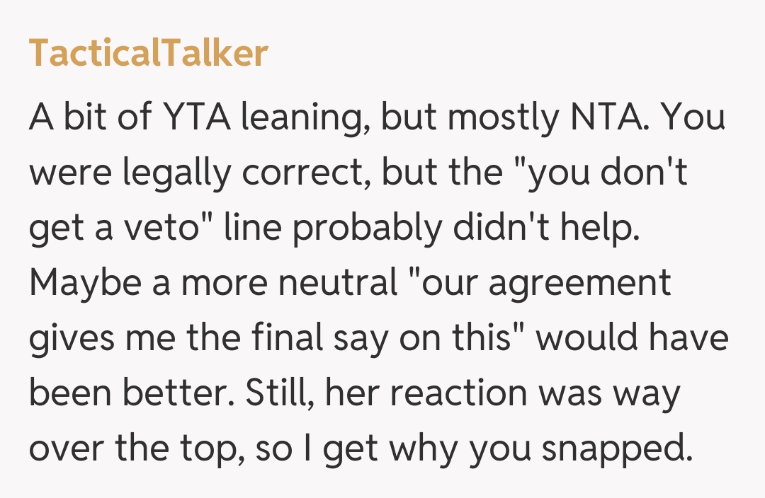 Comentariu de la TacticalTalker