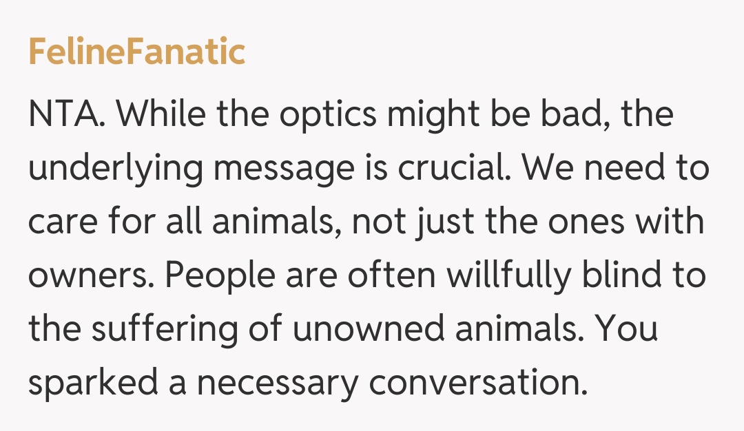 Comentariu de la FelineFanatic
