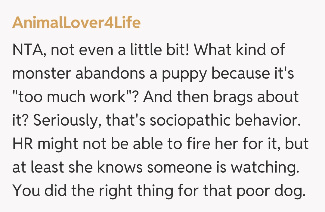 Comentariu de la AnimalLover4Life