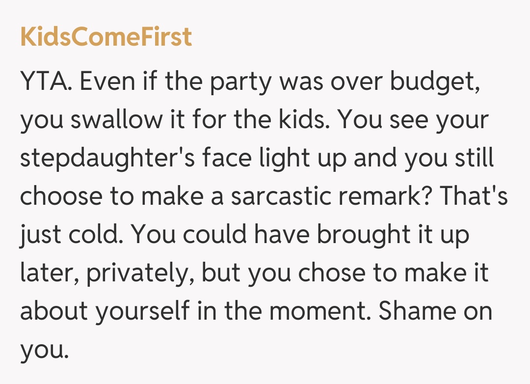 Comentariu de la KidsComeFirst
