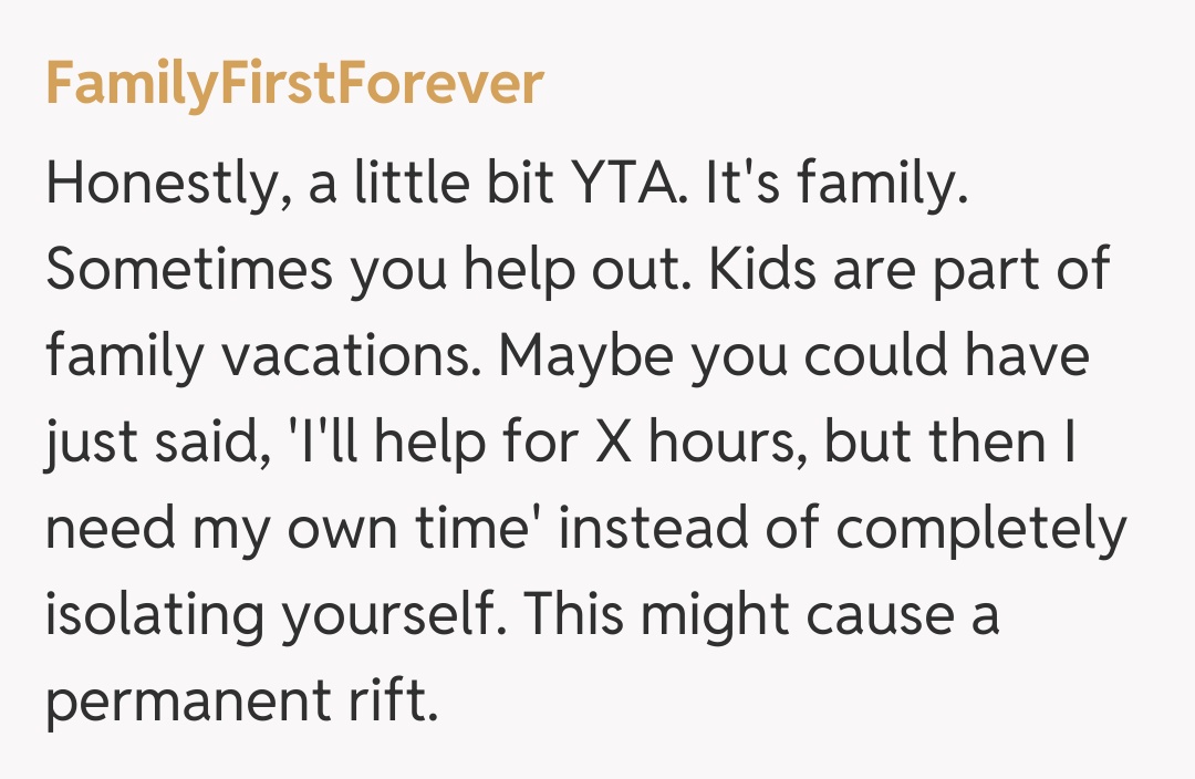 Comentariu de la FamilyFirstForever