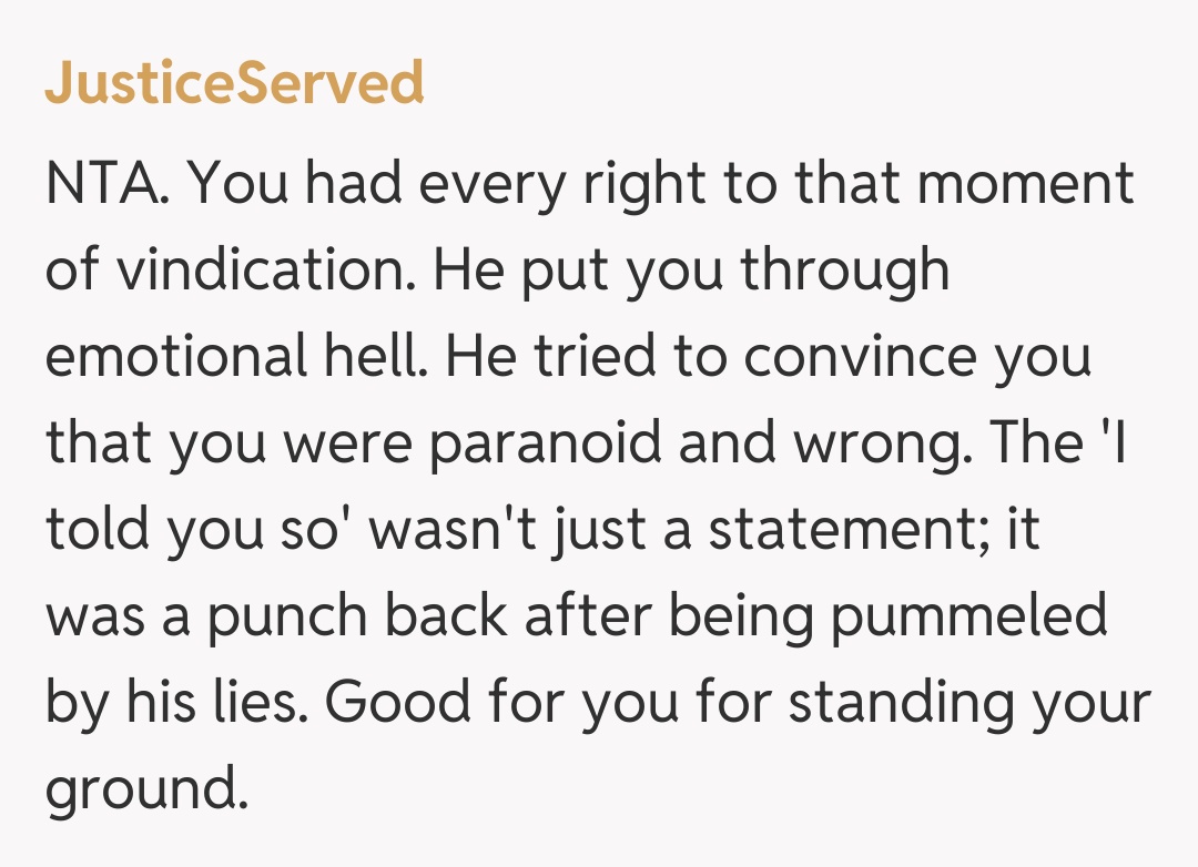Comentariu de la JusticeServed