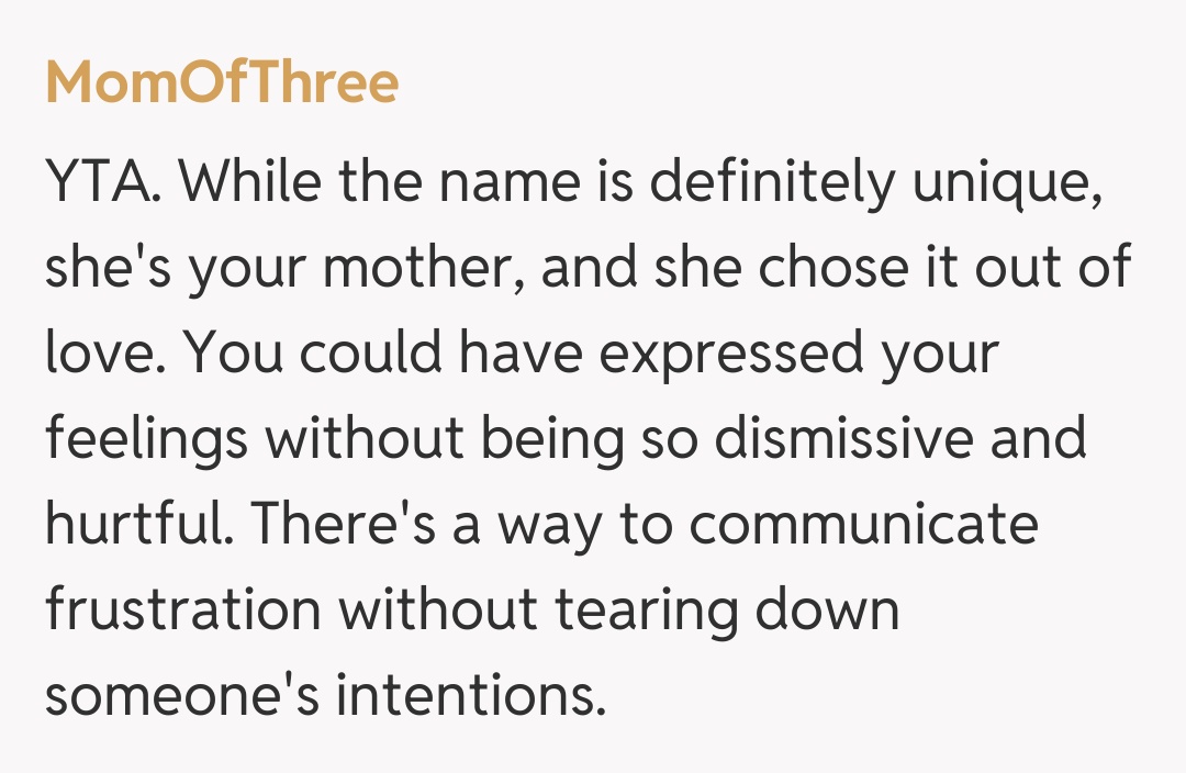 Comentariu de la MomOfThree