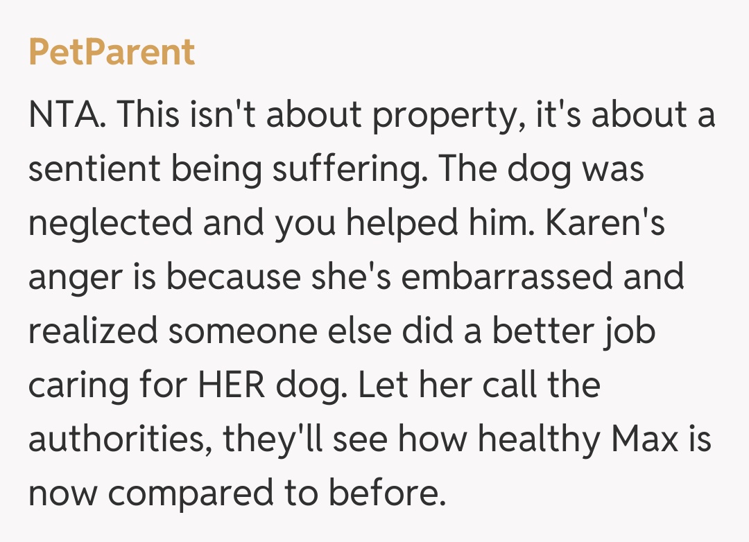 Comentariu de la PetParent