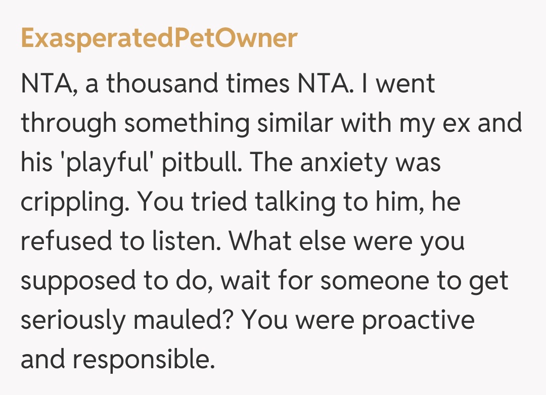 Comentariu de la ExasperatedPetOwner