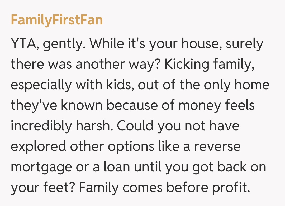 Comentariu de la FamilyFirstFan