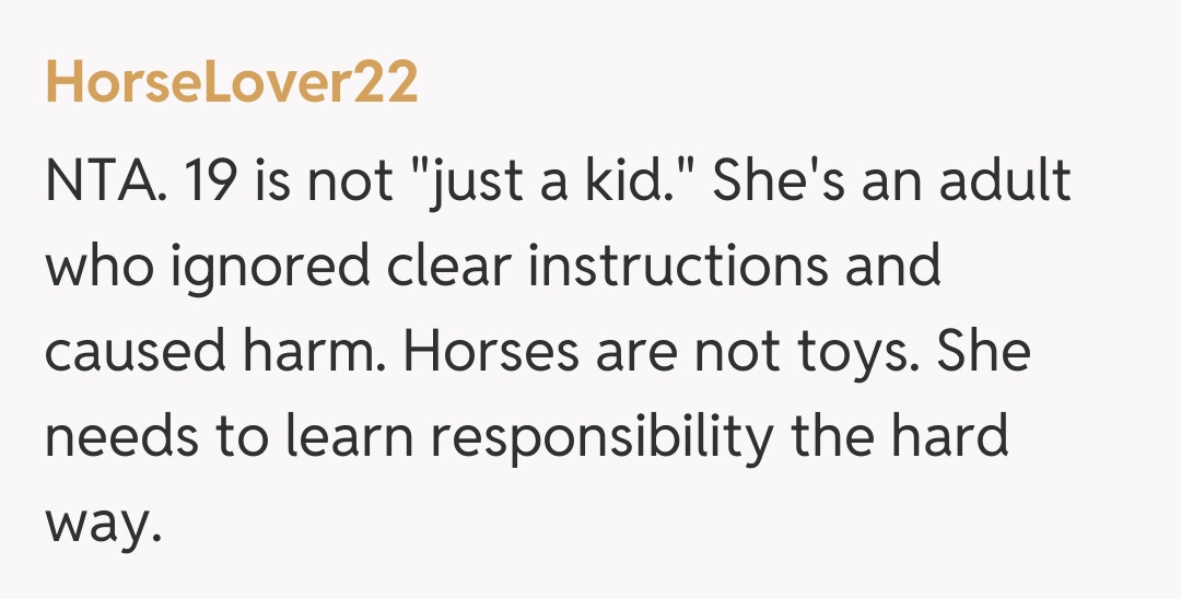 Comentariu de la HorseLover22