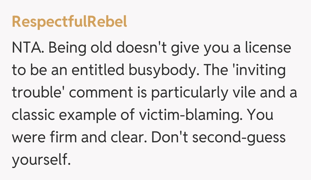 Comentariu de la RespectfulRebel