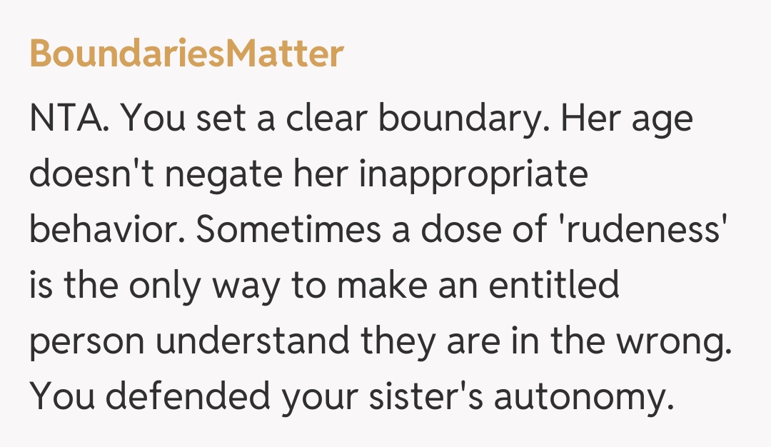Comentariu de la BoundariesMatter