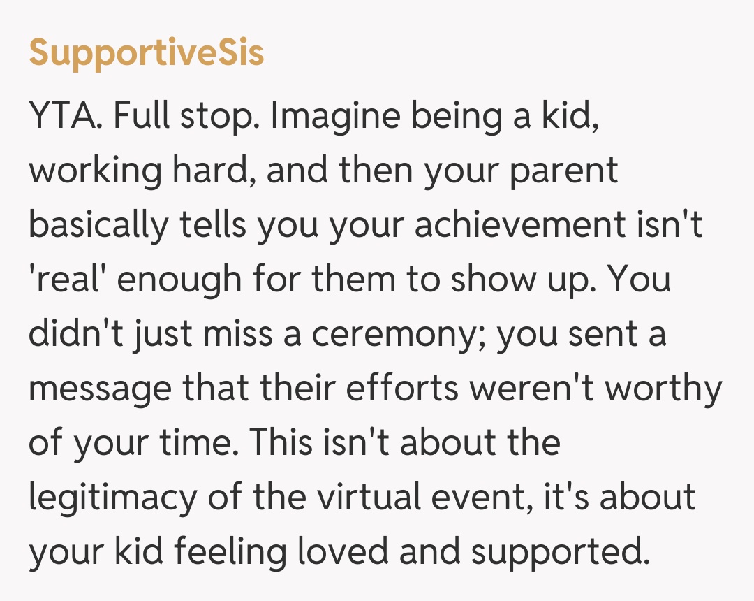 Comentariu de la SupportiveSis