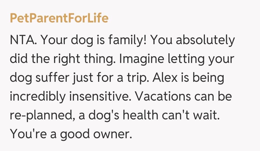 Comentariu de la PetParentForLife