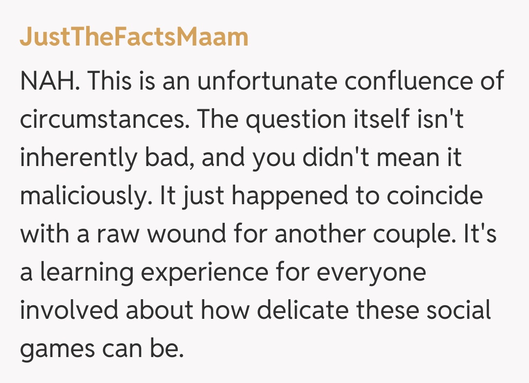 Comentariu de la JustTheFactsMaam