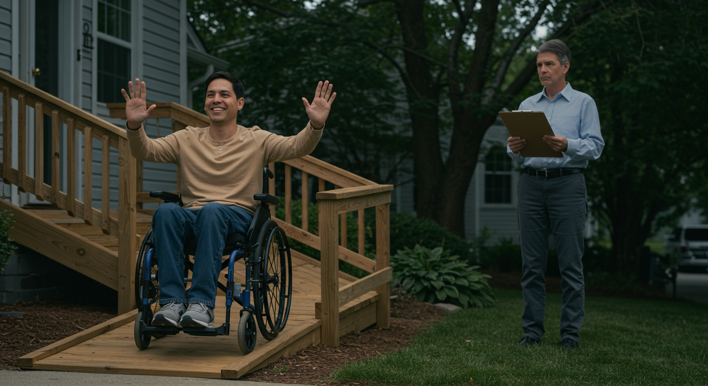 AITA for suing my HOA after they fined me for the wheelchair ramp that lets my partner leave the house?