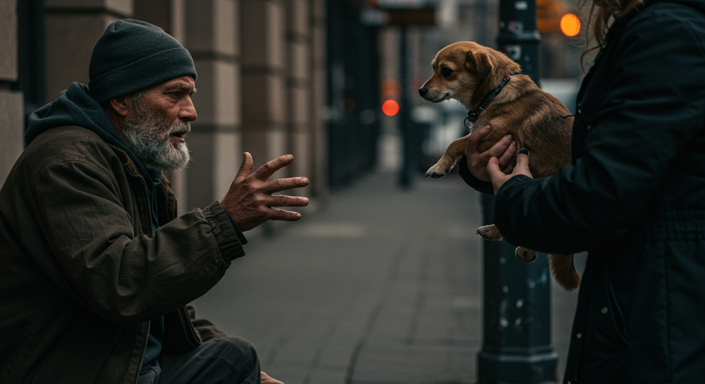 AITA for taking a homeless person's dog?