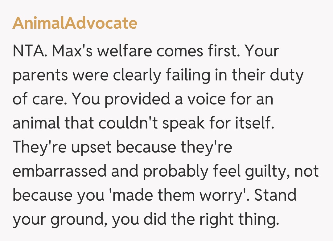 Comentariu de la AnimalAdvocate