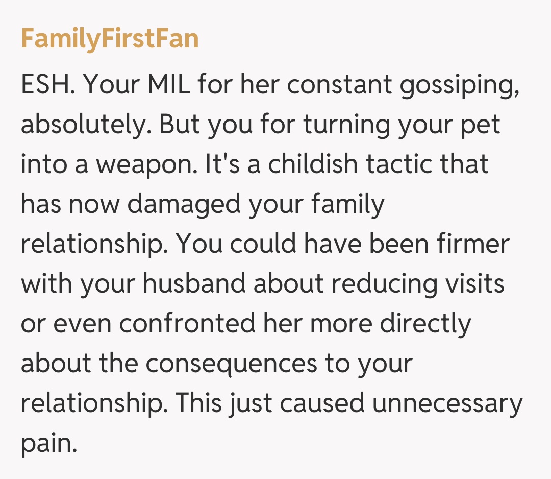 Comentariu de la FamilyFirstFan