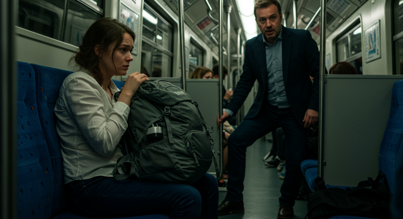 AITA for telling a man on the train that he couldn't use the seat next to me?