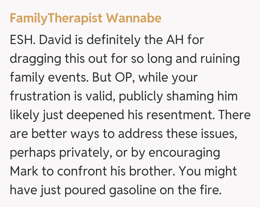 Comentariu de la FamilyTherapist Wannabe