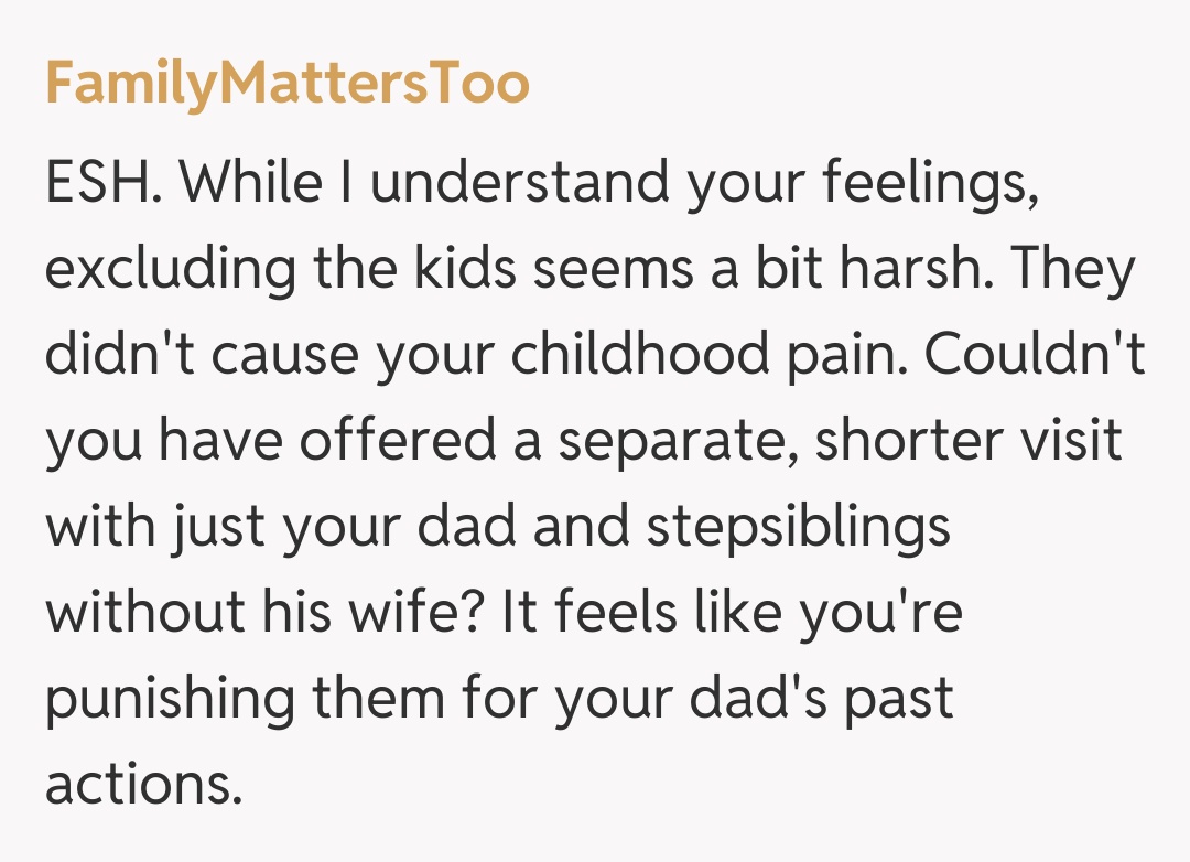 Comentariu de la FamilyMattersToo