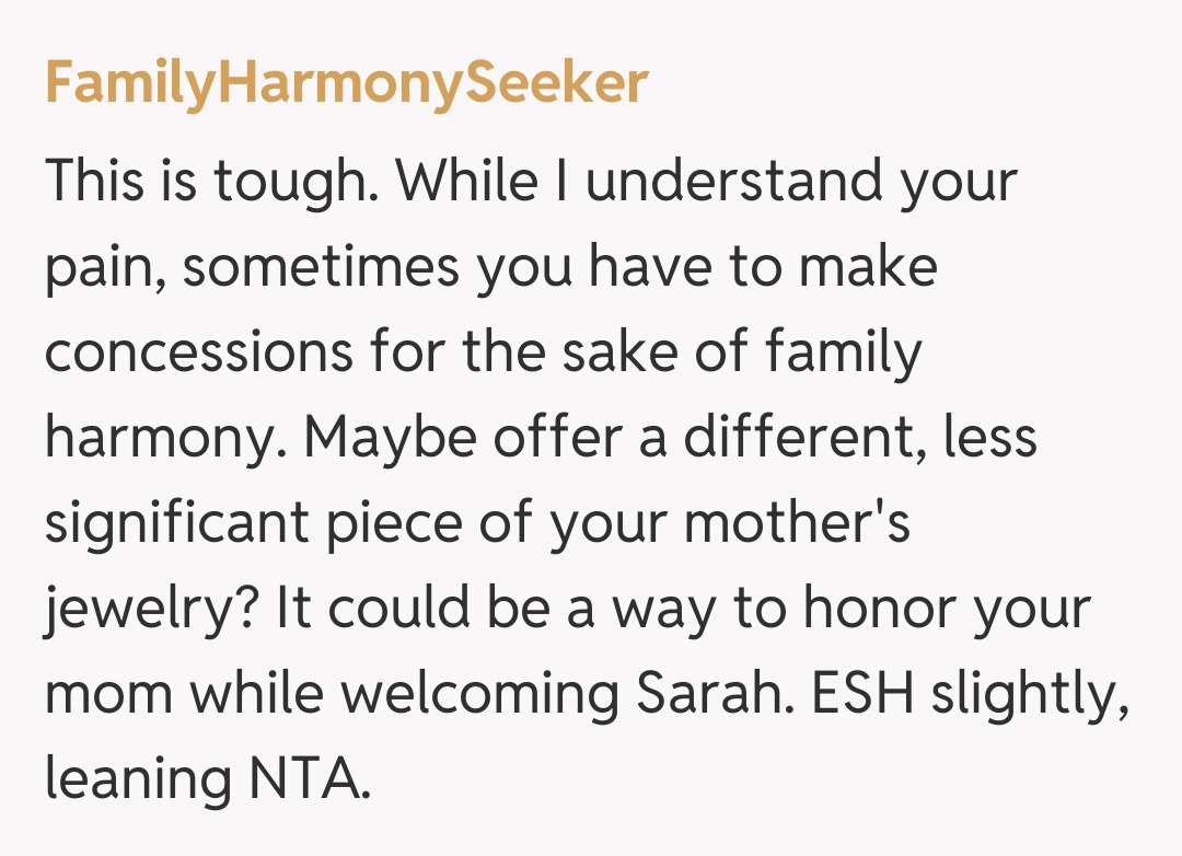 Comentariu de la FamilyHarmonySeeker