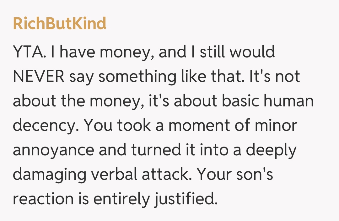 Comentariu de la RichButKind