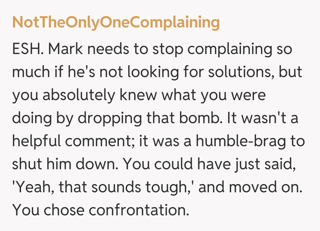 Comentariu de la NotTheOnlyOneComplaining